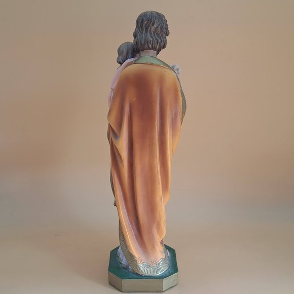 Resin Statue of Saint Joseph and the Infant Jesus - Picture 4 of 11